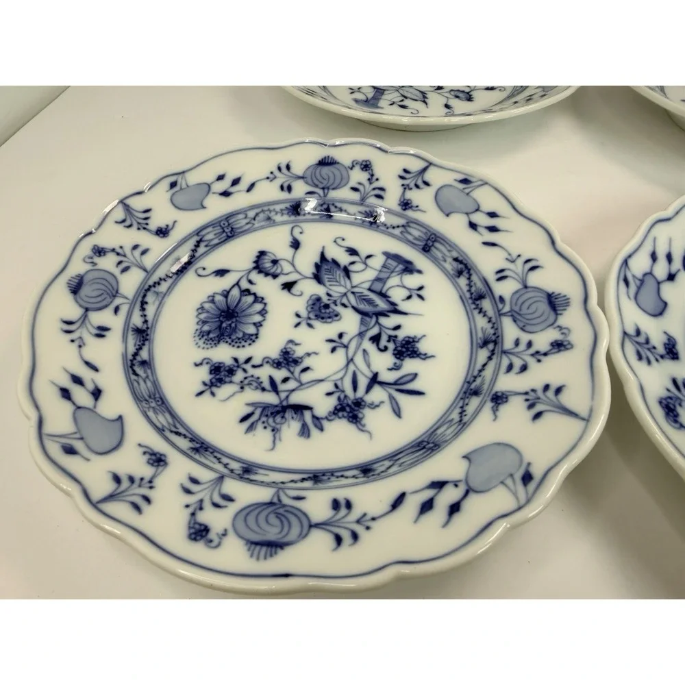 Antique Carl Teichert Meissen Blue Onion 8 1/4